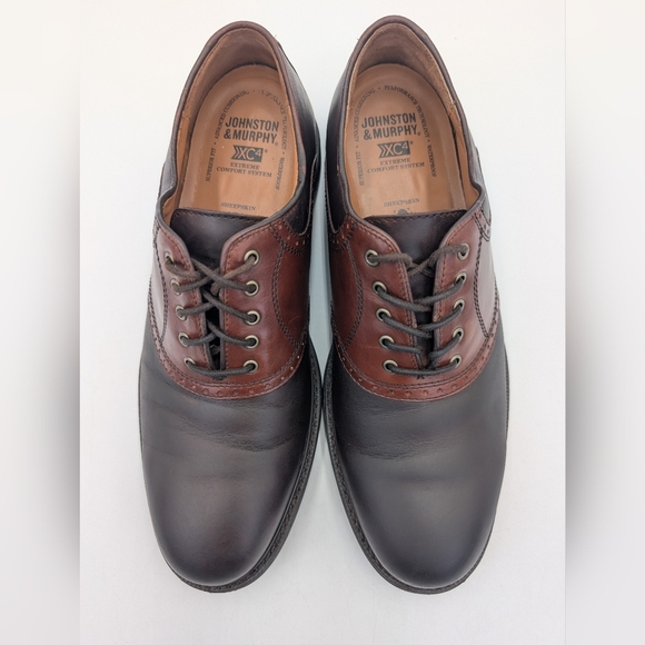 Johnston & Murphy Men\'s Size 9.5M Waterproof XC4® Oxford Shoe Two-Tone Leather main image 11